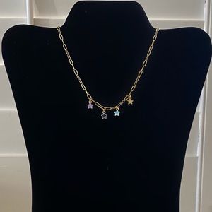 Gold star necklace